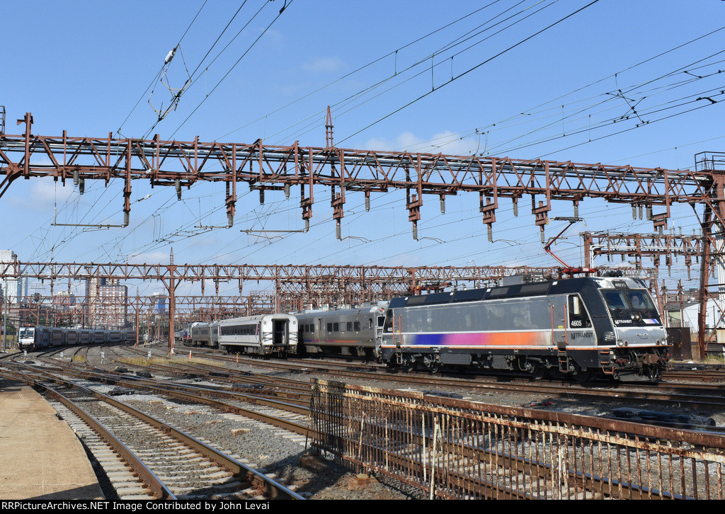 ALP-46 # 4605 running light toward the terminal